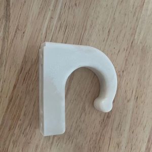 White <b>Plastic</b> Detachable <b>Hooks</b> For Nursing Bed Table Accessories Removable Hanger <b>Hook</b> - Product Image 3