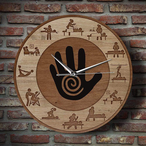 <span class=keywords><strong>Reloj</strong></span> de Pared Creativo con Patrón de Masaje Terapéutico, Relajación, Masaje de Articulaciones, Bienestar, Cuidado Corporal, para <span class=keywords><strong>Estudio</strong></span> - Product Image 2