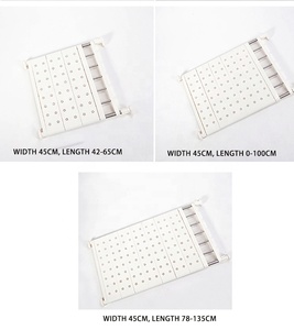 <span class=keywords><strong>Étagère</strong></span> <span class=keywords><strong>télescopique</strong></span> <span class=keywords><strong>extensible</strong></span> en acier inoxydable vêtements placard organisateur support avec capacité de suspension garde-robe couche support de stockage - Product Image 6