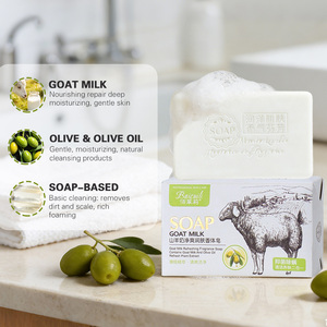 Jabón Sólido de Aceite de Oliva Verde de Marca Privada al por Mayor, 248g, Blanqueador, Hidratante con Leche de Cabra Natural, Savon Eclaircissant - Product Image 3