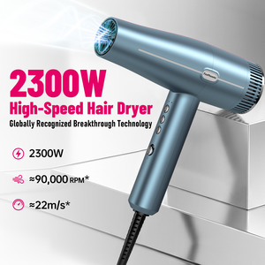 Secador de Pelo Profesional FirePhoenix M3 2300W, Motor sin Escobillas de Alta Velocidad 90000 RPM, Iones Negativos, EU 220-240V, Ligero 395g - Product Image 6