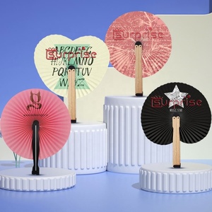 Abanicos de Mano Personalizables de Japón, Favores de Boda, Regalos para Invitados, Abanico Redondo con Logotipo Impreso de Arte Personalizado OEM - Product Image 6