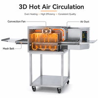 Four à pizza à convection 12 pouces, machine de cuisson électrique à circulation d'air chaud, économe en énergie, brunissement uniforme, certifié CE pour boulangerie