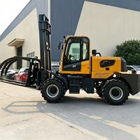 Livraison Gratuite - Chariot Élévateur Diesel Agricole Tout-Terrain Télescopique pour Entrepôt, Nouveau Chariot Élévateur Diesel Hydraulique Tout-Terrain à Vendre