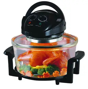 1200-1400W Electric Convection halogen Oven Air Flavor Turbo Oven Non-stick Fast Heating Oven
