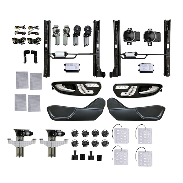 Siège de voiture électrique pour Mercedes Bens Memory Lift + Appui-tête + Dossier + Ventilation avant et arrière chauffée