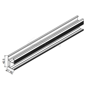 Rail de montage de panneaux solaires en aluminium à <span class=keywords><strong>prix</strong></span> de gros, accessoires de fixation, installation facile, rail <span class=keywords><strong>pour</strong></span> module PV, système de toiture solaire - Product Image 5