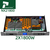 Paulkitson Amplificateur Audio Professionnel 4 Canaux 2000W Classe D pour Subwoofer Équipement de Puissance NX42000 à Coque Métallique pour Scène
