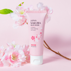 Crème nettoyante éclaircissante pour le visage LAIKOU Sakura, soin de la peau, nettoyage en profondeur, 75g - Product Image 6