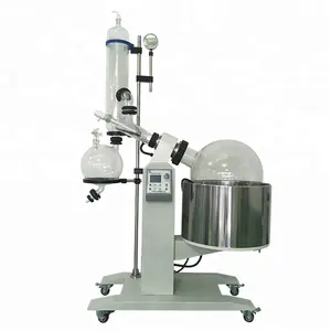 Venta caliente equipo de destilación de vidrio Uso de laboratorio China evaporador rotatorio 5L 10L 20L 50L vacío rotatorio