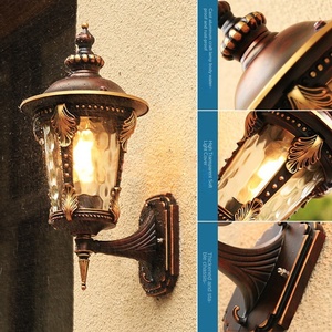 Lámpara LED de pilar para exteriores de estilo europeo, resistente al agua, E27, 12W, forma de cilindro con energía Solar, con iluminación de patio - Product Image 6