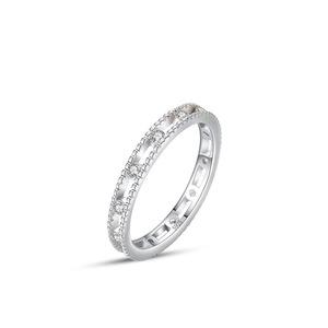 Nouvelle bague en argent S925 pour femme, édition coréenne, bague creuse élégante, bague de tempérament, bijoux de mariage pour femme - Product Image 1
