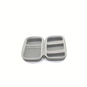 Fournisseur en gros – Étui rigide antichoc en EVA personnalisé avec logo pour sac de voyage numérique avec poche en filet, forme carrée - Product Image 3