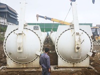 Autoclave à vapeur AAC, cuve sous pression industrielle certifiée ASME, en acier inoxydable, facile à utiliser, garantie 1 an, personnalisable