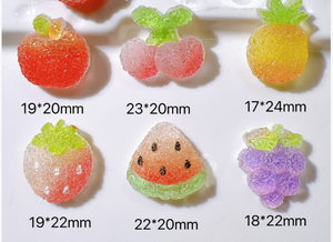 Crème Colle Téléphone Cas DIY Résine Charmes Accessoires Bonbons Style Flatback Gelée Fruits Ornements avec Cheveux & Artisanat Matériaux - Product Image 2