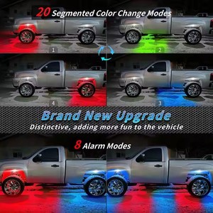 Chấ<span class=keywords><strong>t</strong></span> lượng cao không thấm nước và chống sốc chiếu sáng đèn xe 16 vỏ phân đoạn RGB LED Rock Lights Kit - Product Image 5