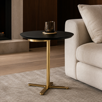 Table console en métal sculptural moderne, table d'appoint durable pour salon, chambre et hôtel