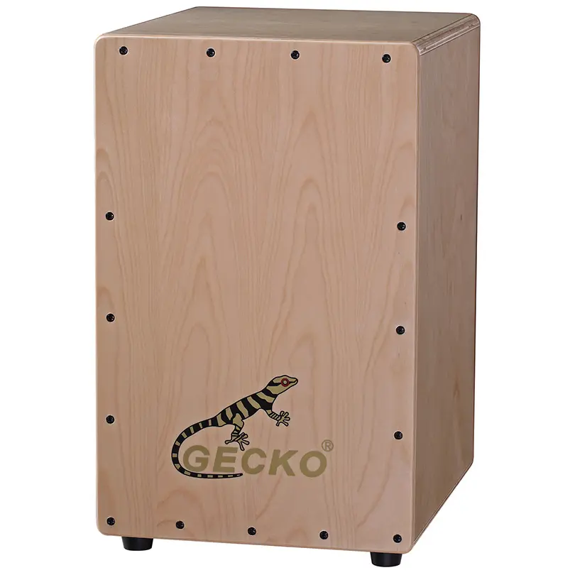 GECKO CL12N Cajon box drum percussion instrument full size Classical Birch wood steel string Wooden Latin Percussion Cajon Drum