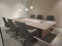 Table de conférence moderne de luxe en bois massif pour hôtel et bureau à domicile mobilier de bureau écologique et durable