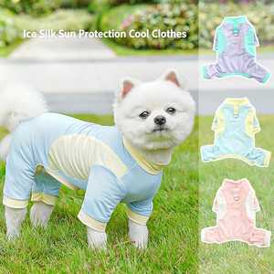 Vêtements d'été pour chiens : Tendances du vêtement canin <span class=keywords><strong>avril</strong></span> 2026 – Combinaison pour animaux de compagnie en soie glacée, douce, respirante et rafraîchissante, protection solaire, Shenzhen - Product Image 4