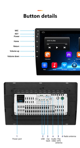 Grandnavi Android 9 inch có dây Carplay Android Auto Car đài phát thanh phổ 2 DIN màn hình cảm ứng GPS MP3 MP4 TV người chơi đài phát thanh Tuner - Product Image 4