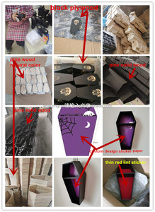 Gỗ BAT cutout màu đen crafting <span class=keywords><strong>DIY</strong></span> Halloween Nhà tường trang trí nội thất tuyệt vời cho tay khăn mặt nạ móc áo với các công cụ giá bán buôn - Product Image 5