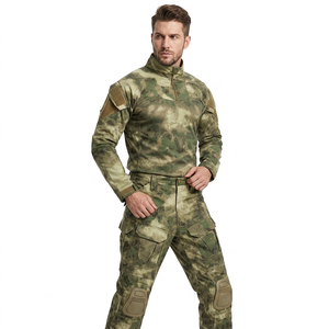 SF31 711 Ensemble de 2 pièces de tenue tactique de camouflage désertique respirante pour l'entraînement, uniforme cargo d'extérieur toutes saisons - Product Image 1
