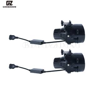 GOODZOOM Ampoules de feux de brouillard/de conduite à <span class=keywords><strong>LED</strong></span> trois couleurs Lampe antibrouillard à lentille de projecteur laser Biled Lampe antibrouillard <span class=keywords><strong>3</strong></span> pouces pour voiture 60W 4575 - Product Image 3