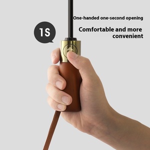 <span class=keywords><strong>Parapluie</strong></span> publicitaire professionnel pour <span class=keywords><strong>homme</strong></span>, élégant, à double usage, avec manche en bois, entièrement automatique, <span class=keywords><strong>pliable</strong></span> à 10 baleines, coupe-vent, pour le soleil et la pluie - Product Image 5