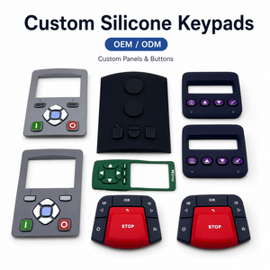 Alfombrilla de Silicona Personalizada para Teclado de Equipos de Comunicación con Legendas Grabadas con Láser y Contacto Eléctrico Estable - Product Image 1