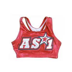 Prezzo all'ingrosso sublimazione reggiseno Cheerleading e breve squadra tifo uniformi