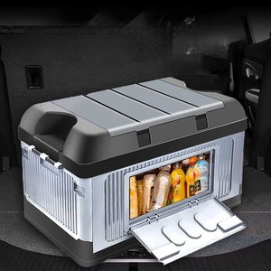 2025 nouvelle boîte de rangement de voiture épaissie améliorée de grande capacité avec fenêtre de visualisation organisateur de coffre mallette de rangement de voiture fournitures automatiques - Product Image 1