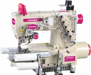 Máquina de Coser Interlock RONMACK RM-787-EWT-L200 con Cintura Elástica Tubular y Acanalada, Aditamento Manual para Puntada de Cadena y Recortadora Motorizada - Product Image 1