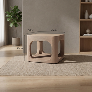 Modern Weather-resistant Teak Outdoor Side Table <b>Set</b> for Hotel <b>Garden</b> Poolside Villa hotel Patio Use - Product Image 3