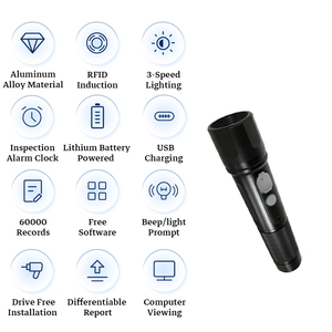 Sistema <span class=keywords><strong>de</strong></span> Vigilancia Realand ZD101S con RFID a Prueba <span class=keywords><strong>de</strong></span> Agua, Sistema <span class=keywords><strong>de</strong></span> Patrulla con Linterna para Guardias - Product Image 3