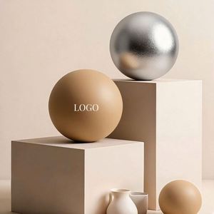 Ballon d'exercice en PVC mat avec logo personnalisé pour le yoga, le Pilates, la barre, les étirements, la musculation, l'entraînement du tronc, anti-explosion, gym, fitness - Product Image 1