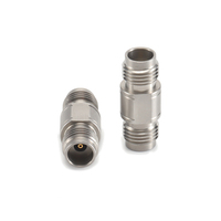 Adaptador de Barril Hembra-Hembra INERGEK de 50 GHz, Conector Jack a Jack de 2.4 mm, Acoplador RF en Línea de 50 Ohmios para Conexiones de Microondas de Precisión