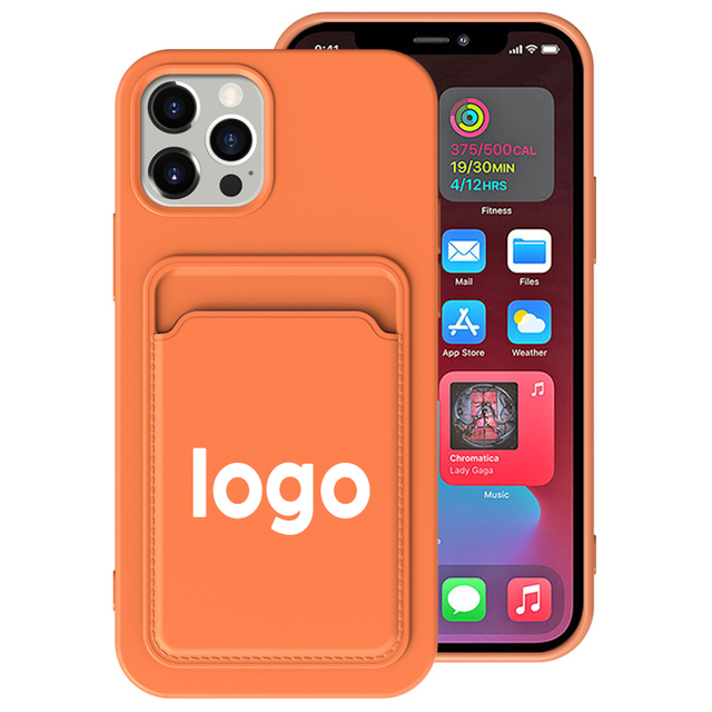 Low MOQ TPU Silicone Phone Case with Card Slot Serving As a Credit Card Holder and Mobile Wallet Case for iPhone 16 17 Pro Max