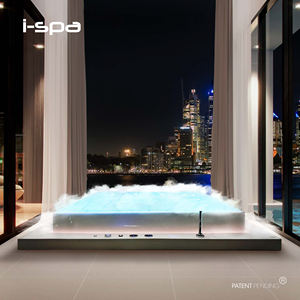 Baignoire à débordement en acrylique Galaxy Modern avec drain inclus, blanche - Product Image 4