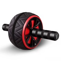 Kit de rouleau abdominal avec corde à sauter, barres de pompes, bandes de résistance – Équipement de fitness pour entraînement abdominal à domicile