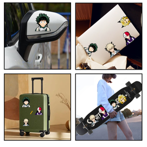 批发我的英雄学术全息动漫透镜状贴纸个性化紫外打印装饰3D汽车运动贴纸 - Product Image 3