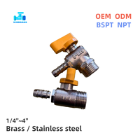 Vanne à boisseau sphérique femelle en laiton robuste/léger de 3/8'' OEM ODM, raccord de tuyauterie à visser pour gaz, eau, huile, accessoire de plomberie
