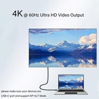 SYONG kabel pengisian daya USB 3.0, kabel Tipe c pria ke Tipe c pria dengan jaket PVC Transfer Data, kabel pengisian daya cepat untuk Laptop Tablet iPad iPhone