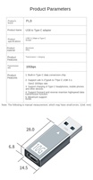 Double Side IC 10Gbps Usb 3.0 a Male to Type C 3.1 Gen2 Female Converter Usb Adapter Charging for Android Phone Fast Transfer