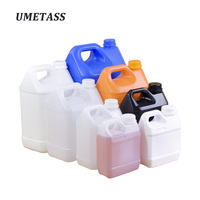 Bidon en PEHD de 0,5 à 10 L pour détergent de cuisine, nettoyant, baril en plastique avec pompe à vis, seau de distribution rechargeable pour savon et lotion