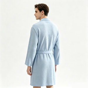 Batas de Baño con Cintura Elástica para Hombre y Mujer, Diseño Sólido, Transpirables, de Secado Rápido y Absorbentes de Agua, para Verano - Product Image 6