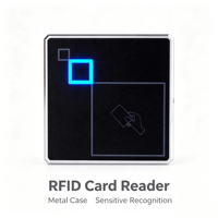 Lecteur de cartes RFID pour contrôle d'accès, compatible Wiegand26/34, prend en charge les cartes intelligentes ID/IC pour bureaux, appartements et portails.