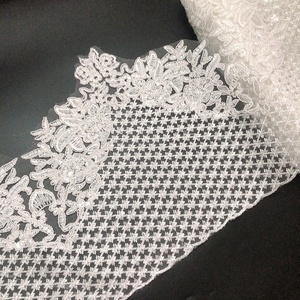 Gaun pernikahan DIY Trim renda tepian pengantin gading bordir indah LT2484B - Product Image 1