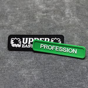 PVC Patch Custom Logo 3D Embossed Soft Rubber Silicone Label Velcro Heat Press for Clothing velcro <b>Sticker</b> logo - Product Image 2