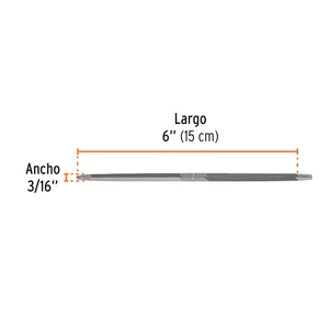 Lima triangular doble MASTER 60 de 6 pulgadas, TRUPER - Product Image 2